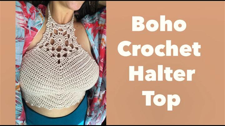 Bohemian Crochet Hippie Halter Top Tutorial