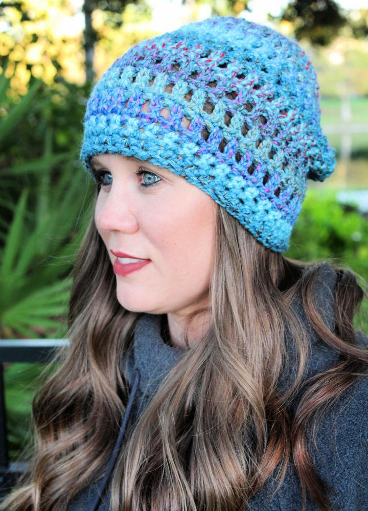 Bulky Yarn Crochet Slouchy Beanie Pattern