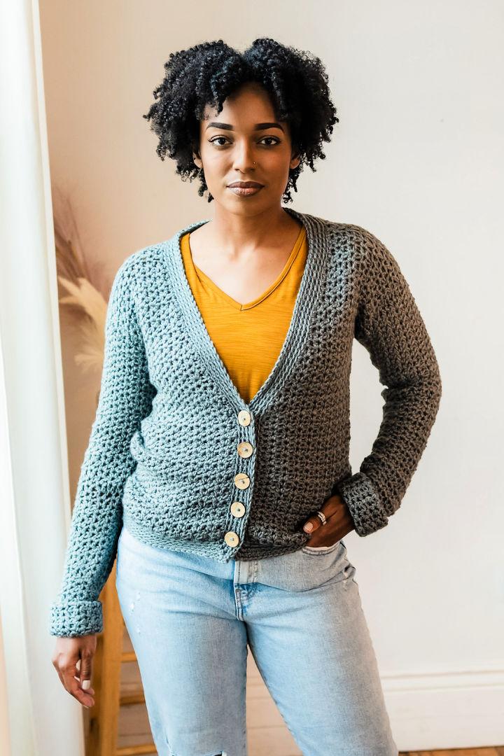 Cozy Crochet Toni Cuffed Cardigan Pattern