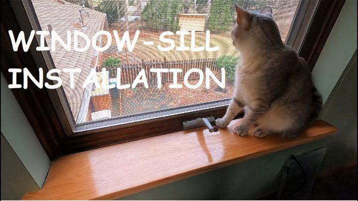 Creating a Window Sill Cat Perch