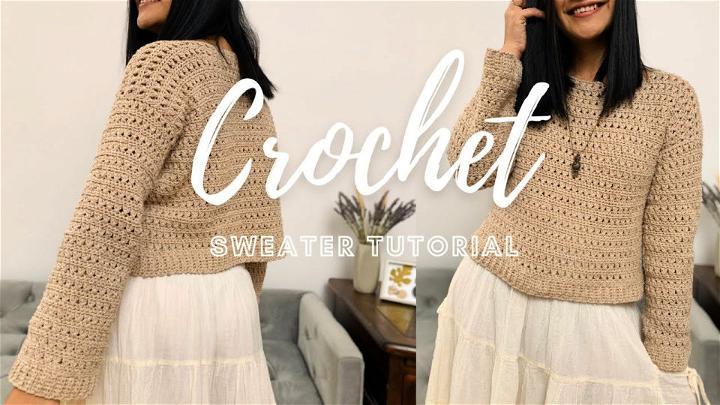 Crisscross Stich Crochet Crochet Sweater Tutorial