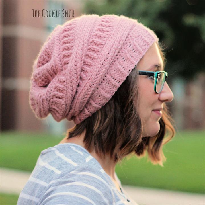 Crochet ML Slouchy Beanie Pattern