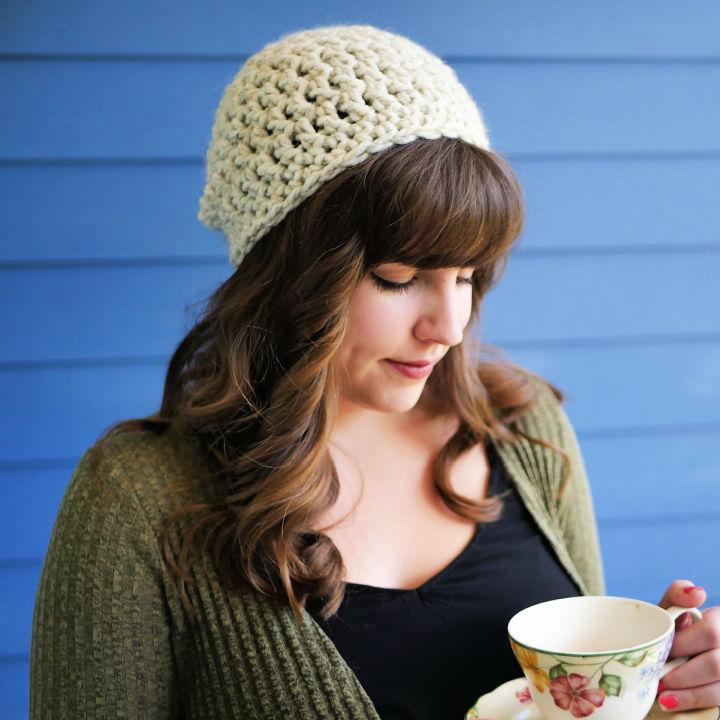 Crochet Minute Slouchy Hat Pattern
