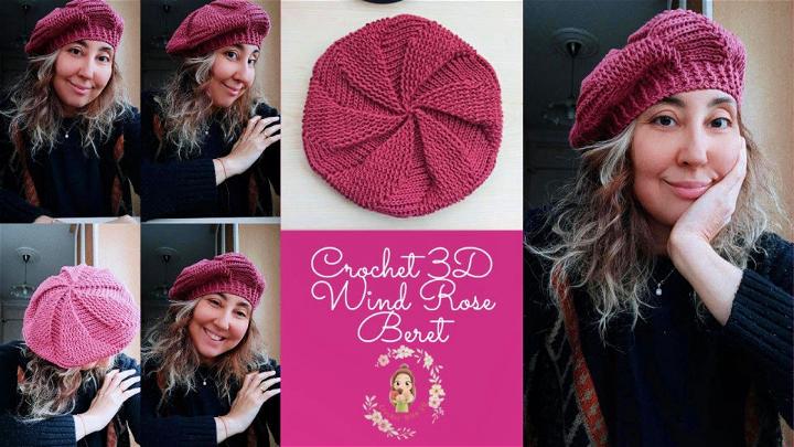 Crochet D Wind Rose Beret