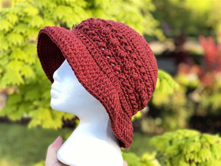 Crochet Adult Hugs and Kisses Sun Hat Pattern