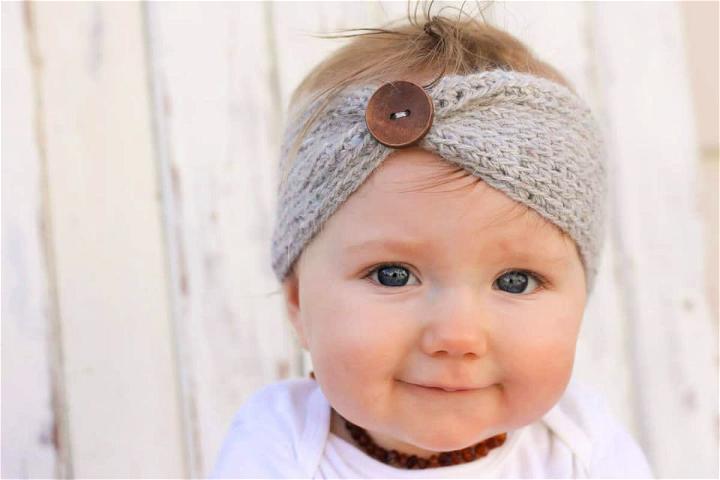 Crochet Aspen Socialite Baby Headband Pattern