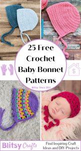 25 Free Crochet Baby Bonnet Patterns (Easy Pattern)