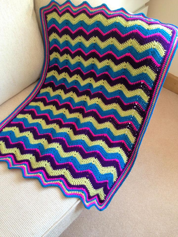 Crochet Basic Ripple Blanket Pattern