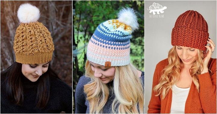 40 Free Crochet Beanie Patterns (All Sizes Crochet Beanie Pattern)