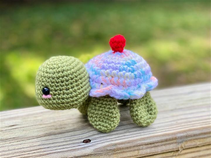 Crochet Birthday Amigurumi Turtle Pattern