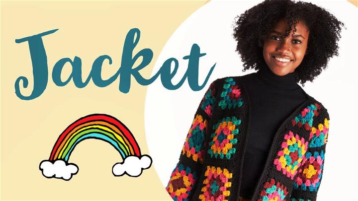 Crochet Boho Granny Square Jacket Pattern