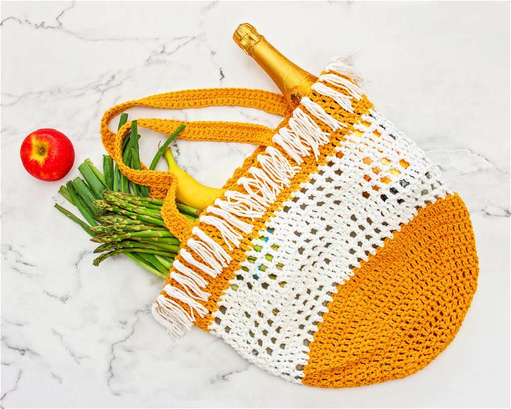 Crochet Boho Grocery Bag Pattern