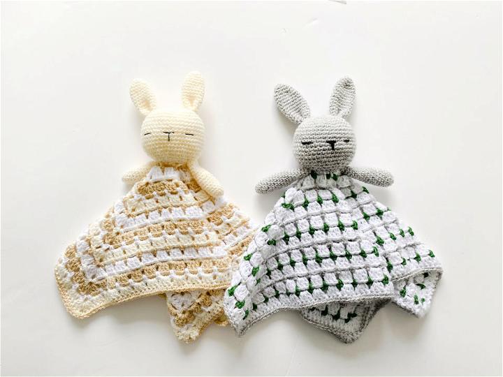 Crochet Bunny Baby Lovey Pattern