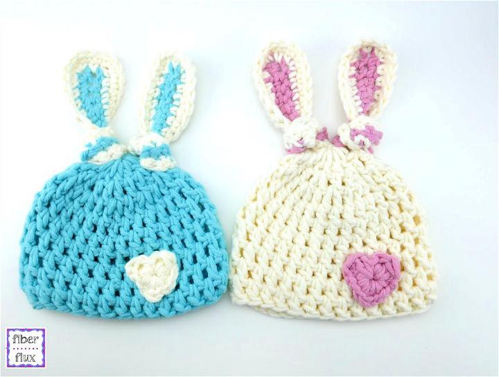 Crochet Bunny Ears Knot Hat Pattern