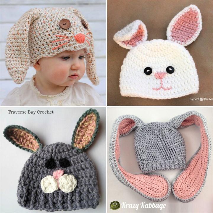 25 Free Crochet Bunny Hat Patterns (Bunny Ears Pattern)