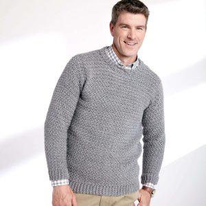 25 Free Crochet Men's Sweater Patterns (Cardigan Pattern) - Blitsy