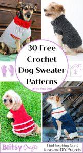 30 Free Crochet Dog Sweater Patterns (Easy Pattern)