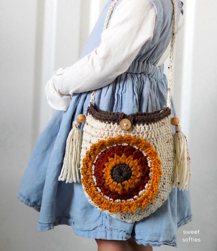 Crochet Floral Boho Crossbody Bag Pattern