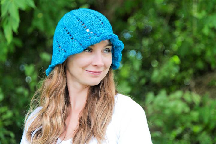 Crochet Fritillaria Sun Hat Free Pattern