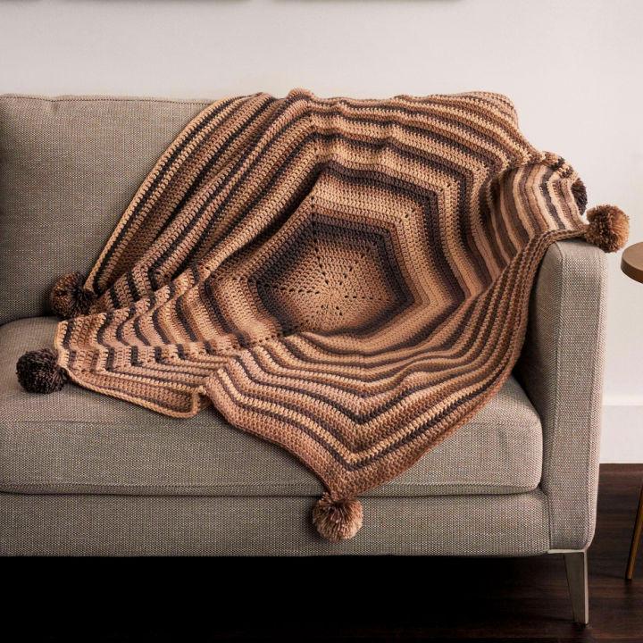 Crochet Hexagonal Angles Blanket Pattern