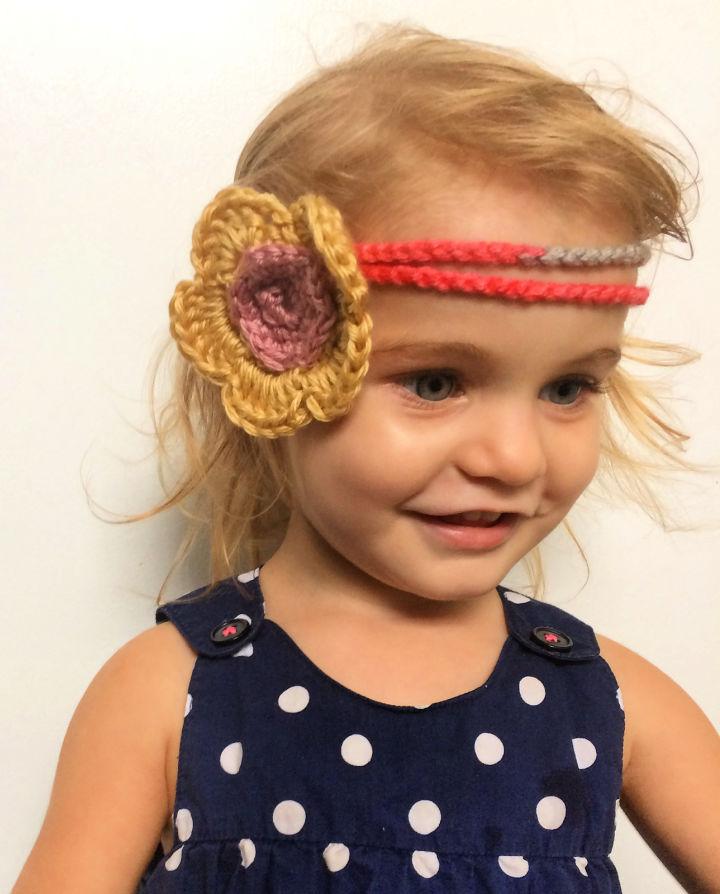 Crochet Hippy Girl Headband Pattern