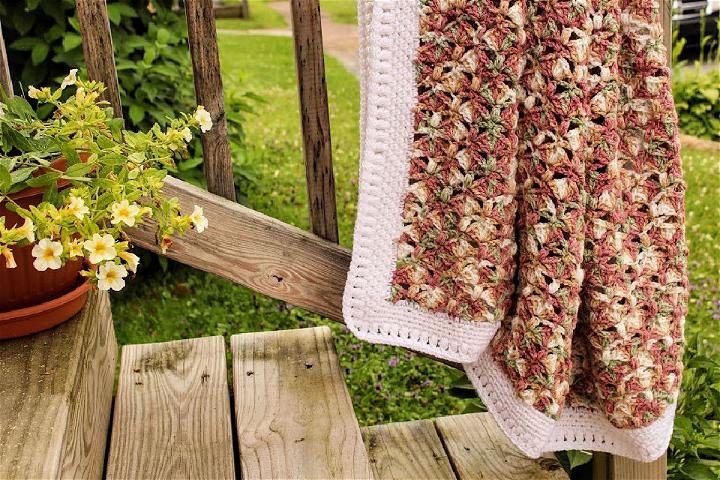 Crochet Iris Wheelchair Lap Blanket Pattern