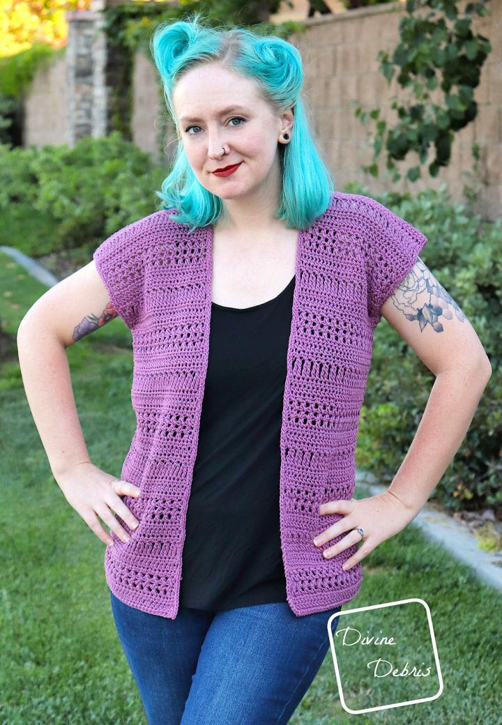 Crochet Lightweight Stephanie Cardigan Pattern