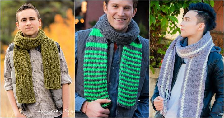 25 Free Mens Crochet Scarf Patterns - Easy Crochet Mens Scarf Pattern