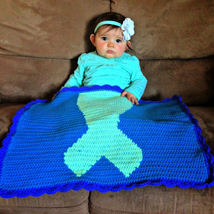 Free Crochet Mermaid Tail Baby Blanket Pattern
