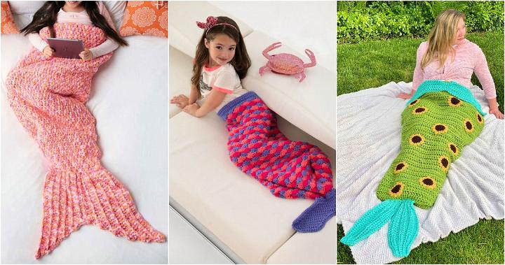 35 Free Crochet Mermaid Tail Patterns (Blanket Pattern)