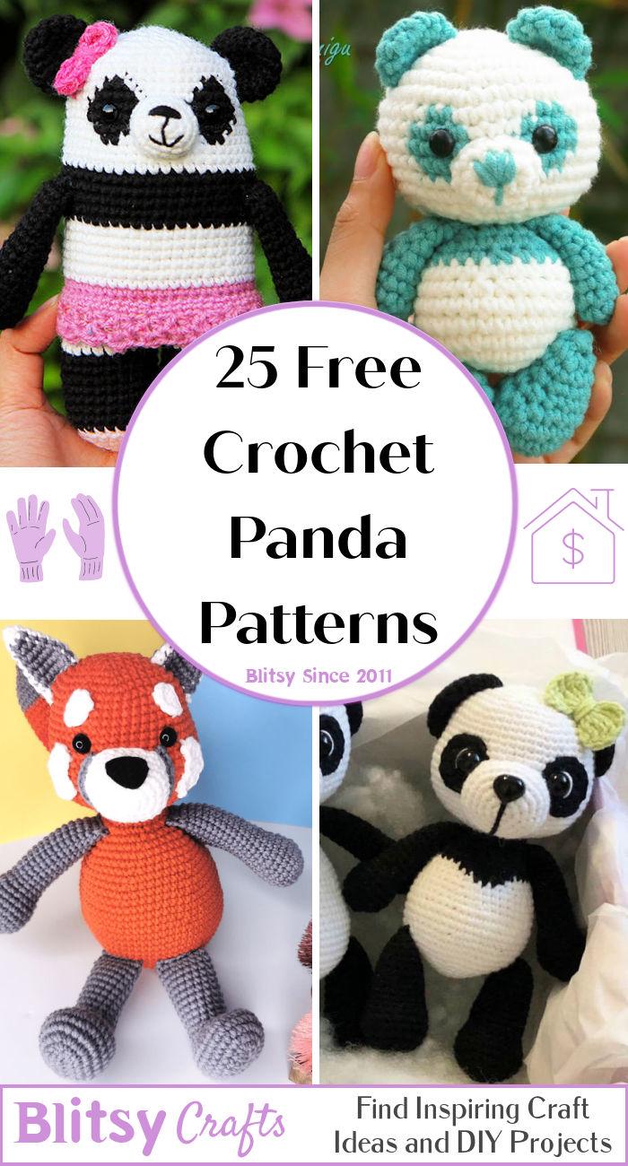 25 Free Crochet Panda Patterns (Amigurumi Pattern)