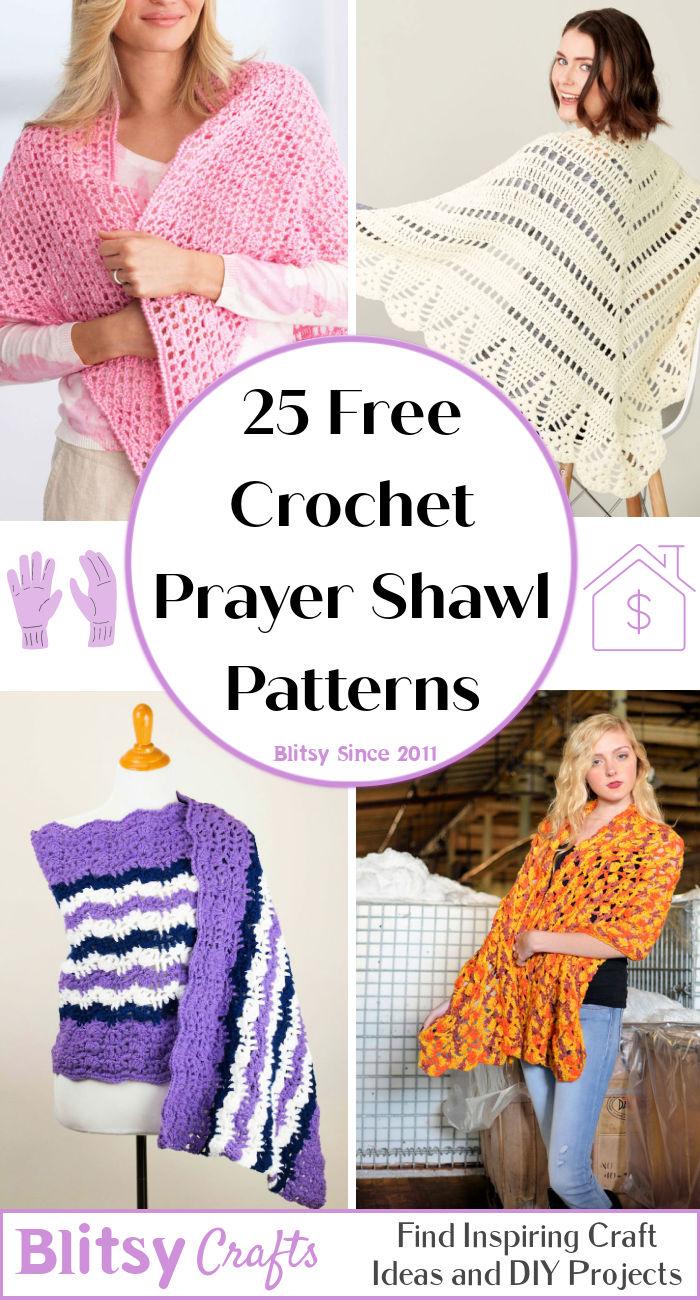 25 Free Crochet Prayer Shawl Patterns - Easy Crochet Prayer Shawl Pattern for Beginners
