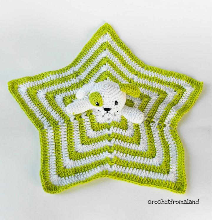 Crochet Puppy Lovey Security Blanket Pattern