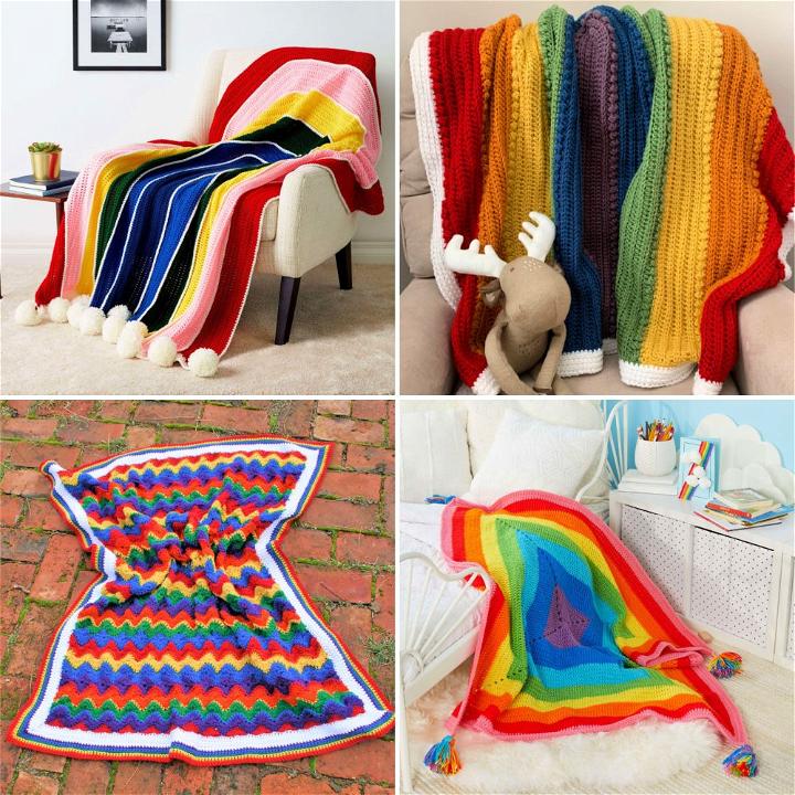 Big Larksfoot Rainbow Blanket