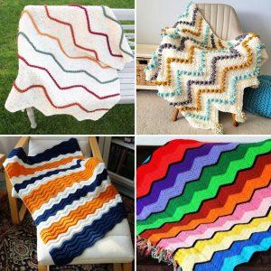 Crochet Ripple Blanket Pattern25 Free Crochet Ripple Blanket Patterns (Crochet Wavy Blanket Pattern)