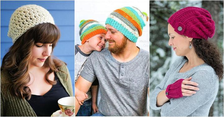 40 Free Slouchy Beanie Crochet Patterns (Crochet Slouchy Hat Pattern)