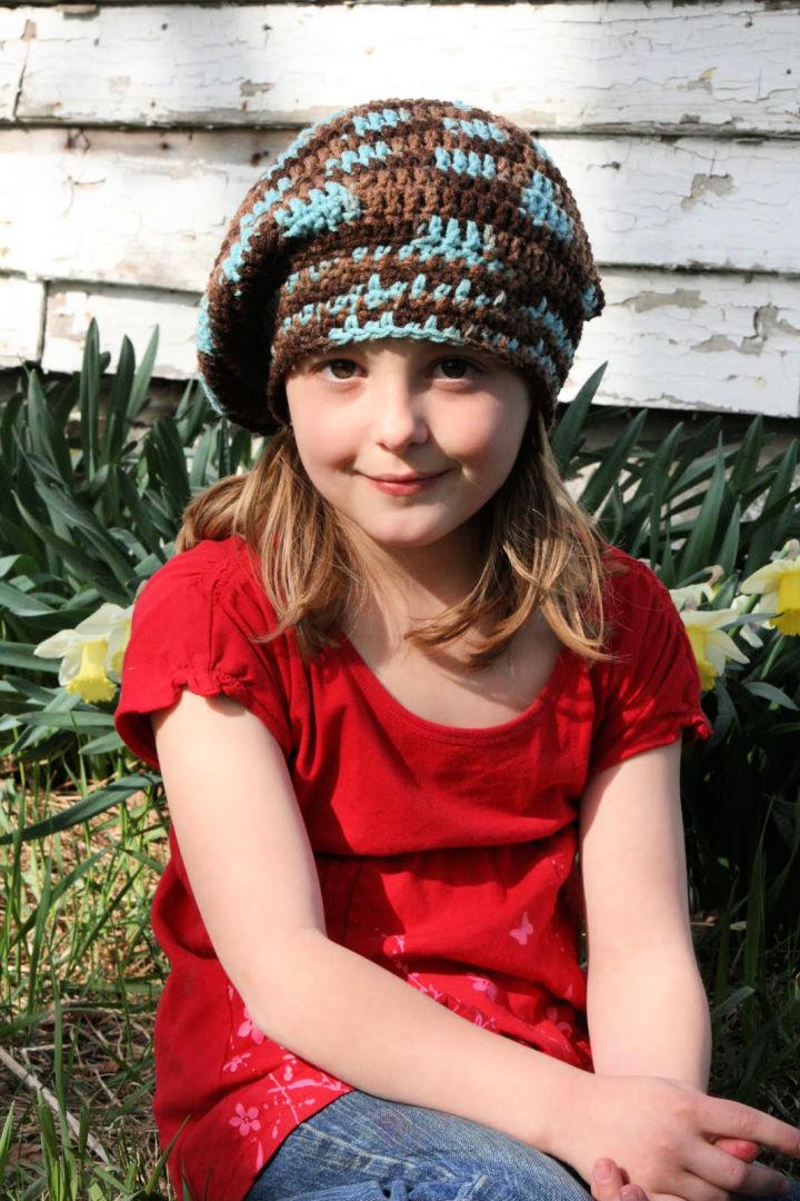 Crochet Slouchy Beret Free Pattern