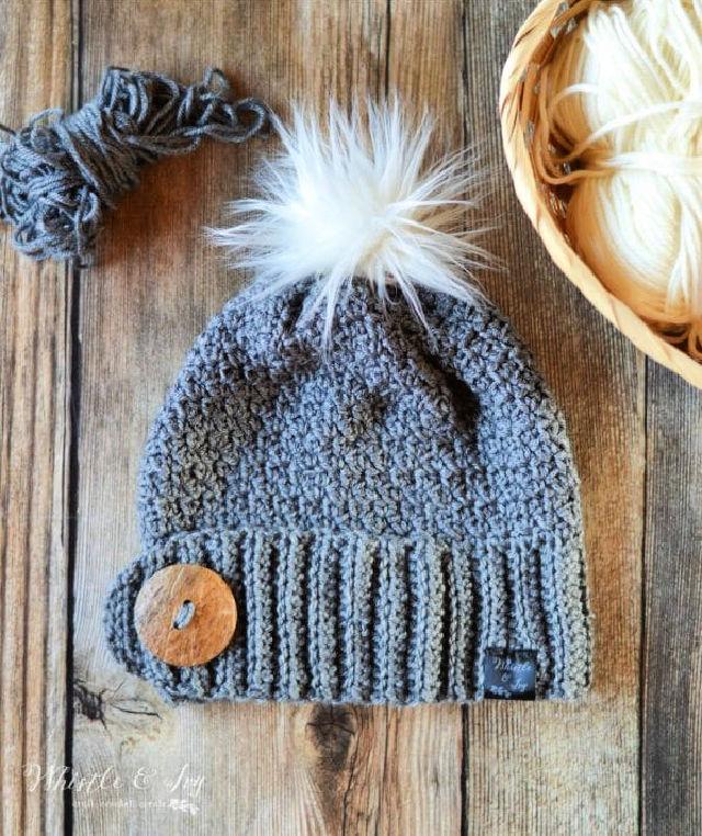 Crochet Snow Bunny Hat Pattern for Baby