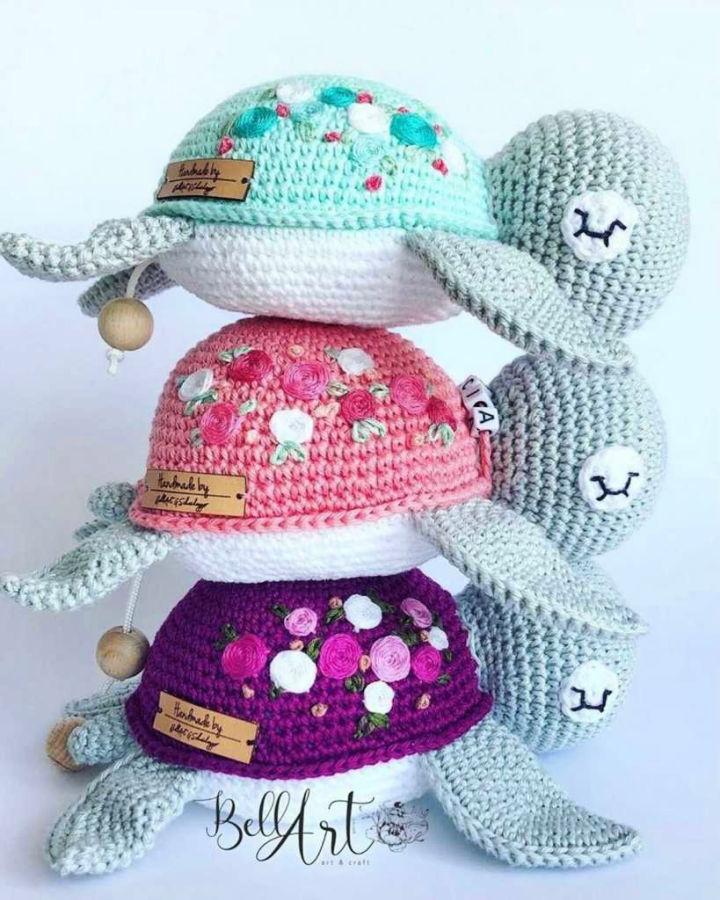 Crochet Stuffed Turtle Amigurumi Pattern