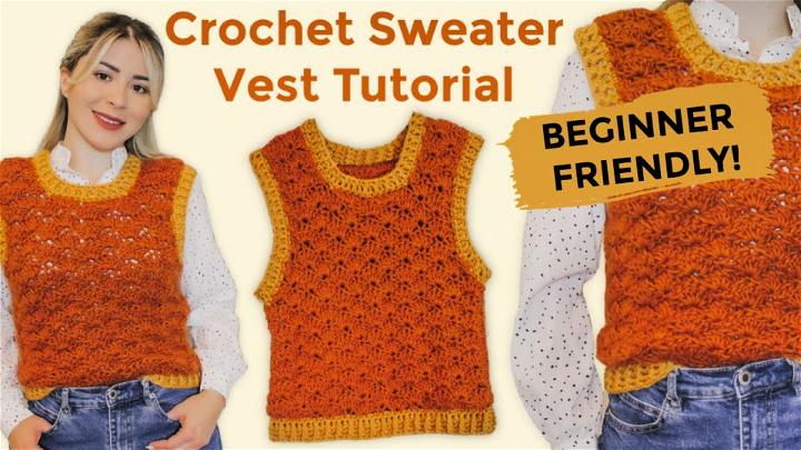 Crochet Sweater Vest Pattern for Beginners