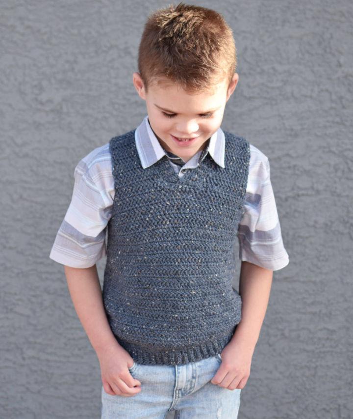 Crochet Sweater Vest Pattern for Kids