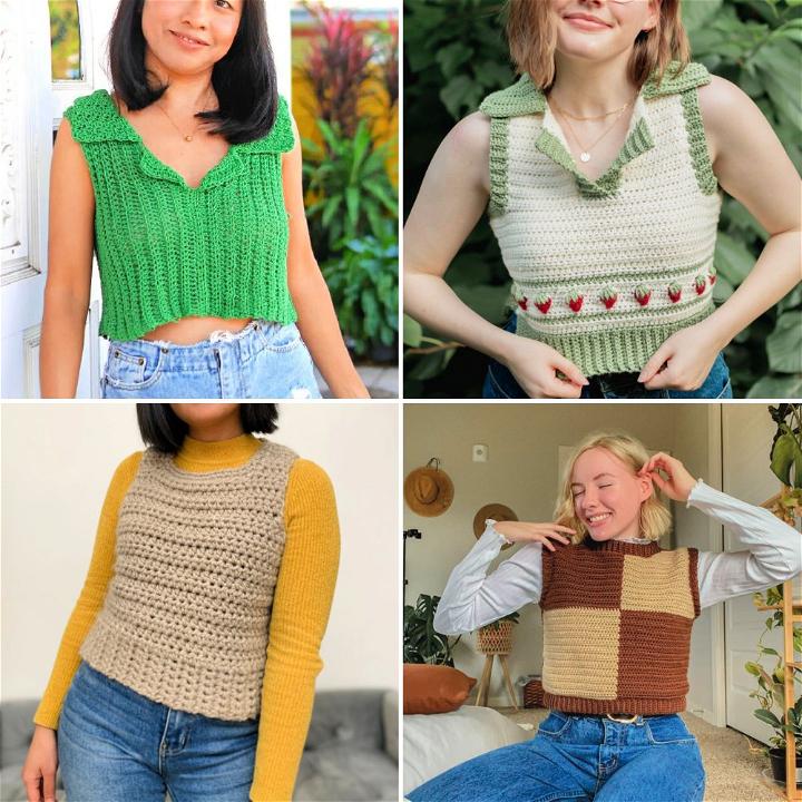 25 Free Crochet Sweater Vest Patterns for Beginners Blitsy