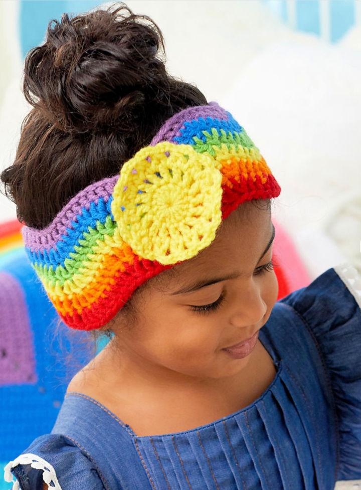 Crochet Sweet Sunshine Baby Headband Free PDF Pattern