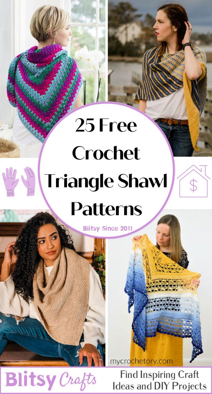 Crochet Triangle Shawl Patterns