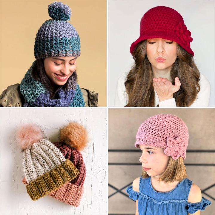 30 Free Crochet Winter Hat Patterns for Beginners - Blitsy
