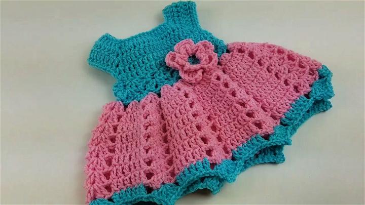 Crocheted Baby Dress Tutorial - 0-3 Months