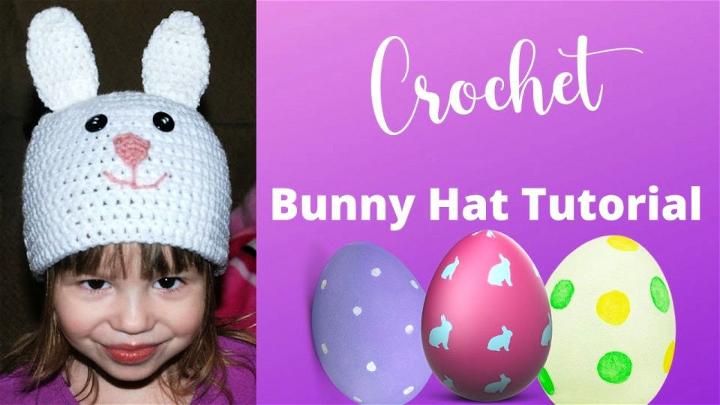 Crocheted Bunny Rabbit Hat Free Pattern