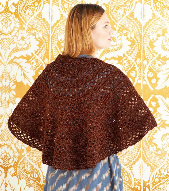 Crocheted Lavish Lace Shawl Pattern