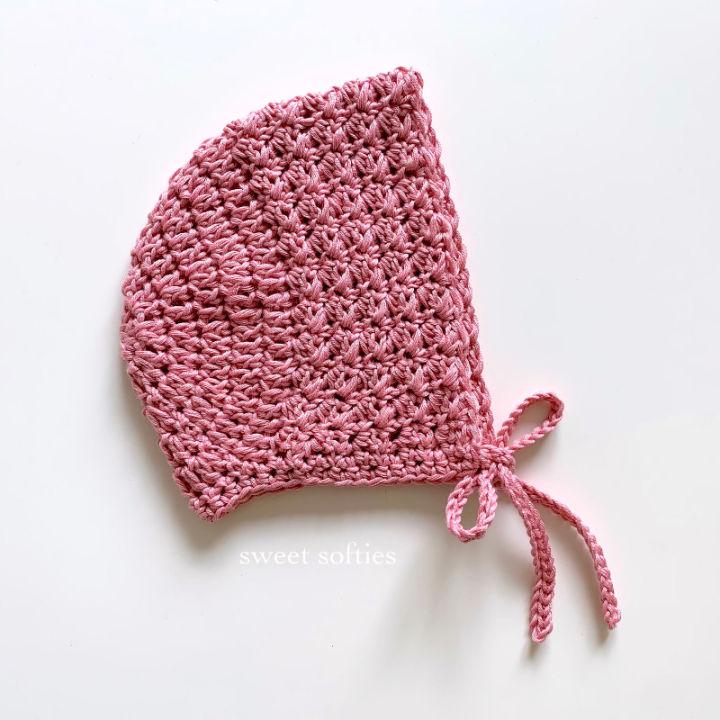 Beautiful Crochet Rose Baby Bonnet Pattern