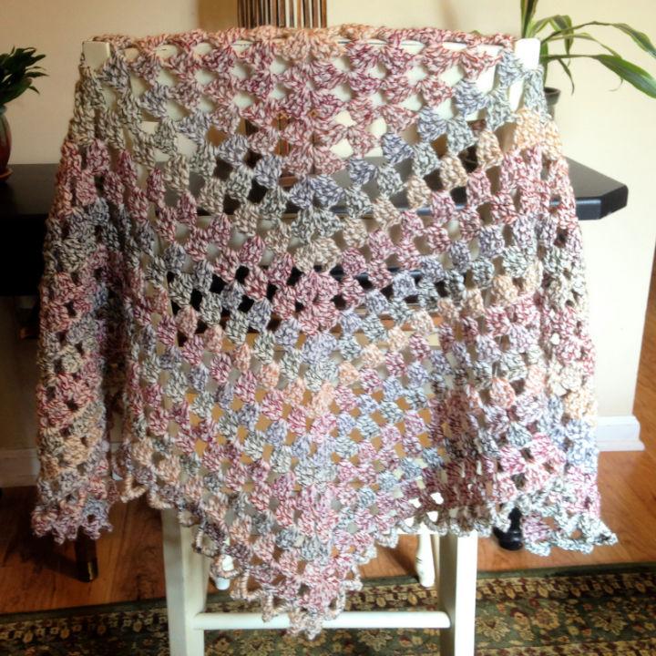 Crocheted Trinity Prayer Shawl Free Pattern